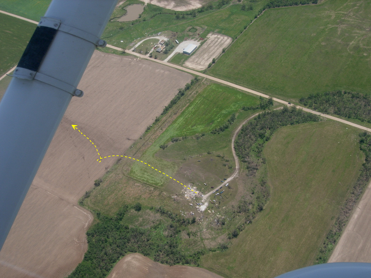 Picher tornado aerial damage image