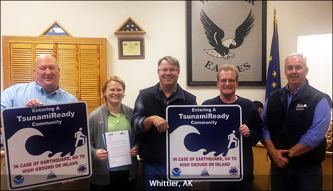 Whittier, AK, TsunamiReady ceremony