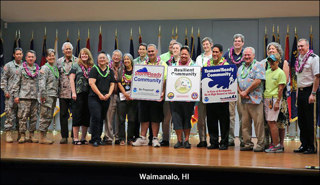 Waimanalo, HI, TsunamiReady ceremony