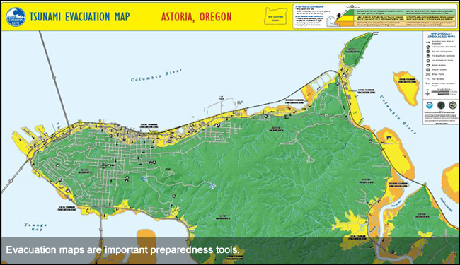 Evacuation maps are important preparedness tools.