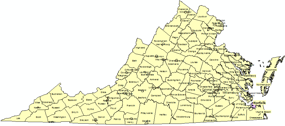 Virginia TsunamiReady Communities. Click for state map and list