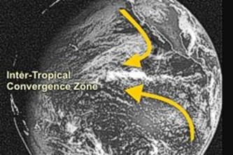 Figure 6: Visible satellite picture illustrating an inter-tropical convergence zone.