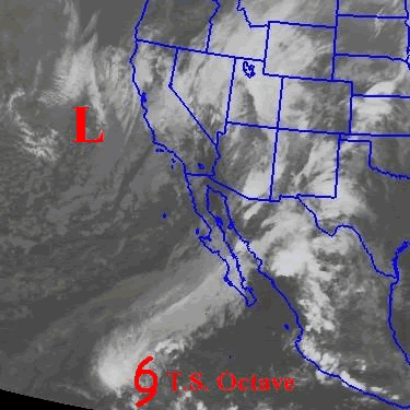 Satellite image of Octave on September 29, 1983