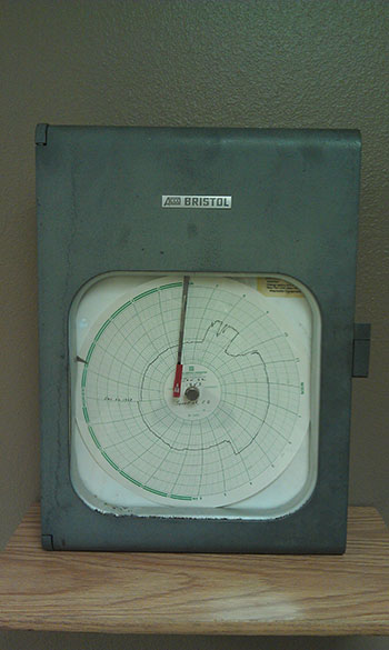 The recording thermometer from Spearfish on January 22, 1943