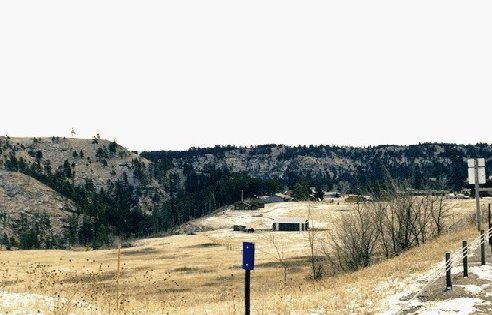 5 miles west of Rapid City on Highway 44 looking East.