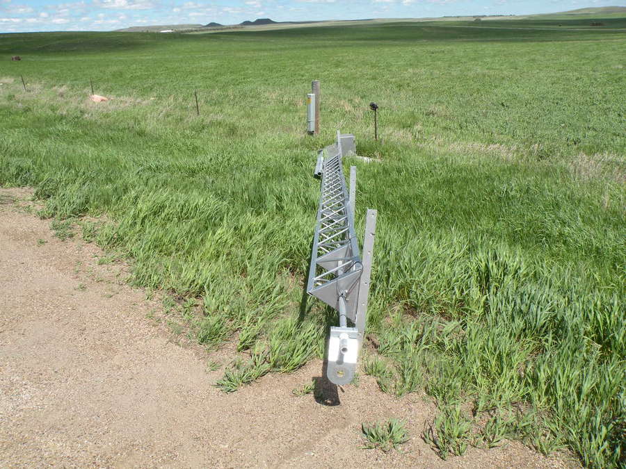 Damage to SD DOT weather sensor (near intersection of Highways 20 and 73)