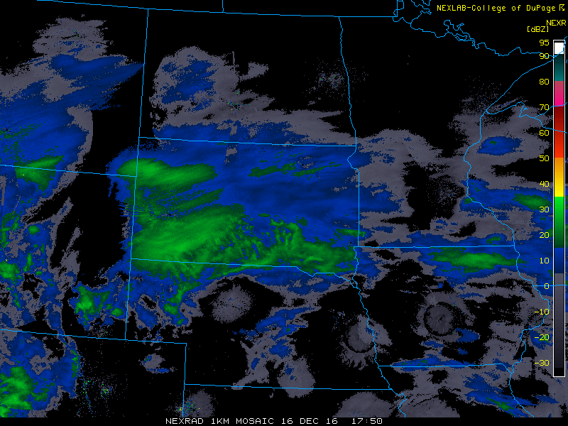 Regional Radar December 16, 2016 at 1100 AM MST