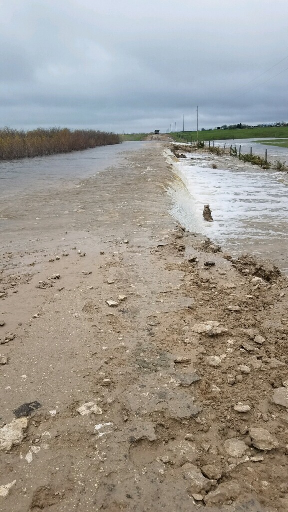 Flooding in Bennett County southwest of Martin