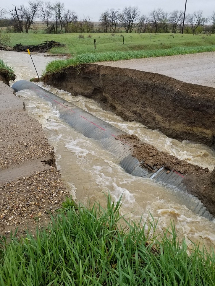 Flooding near Quinn