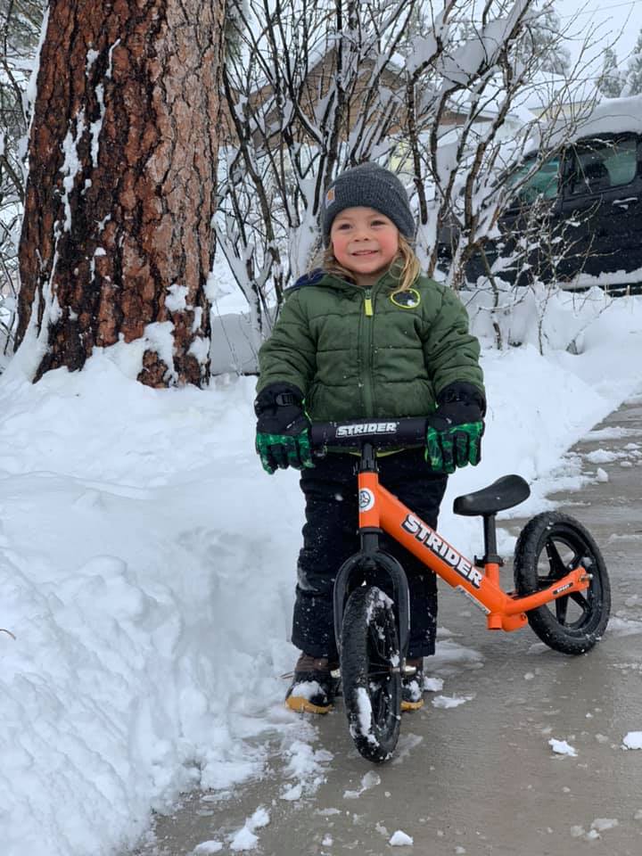 Trying to ride a bike in Lead
