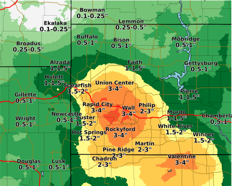 Rainfall over the region May 20-22