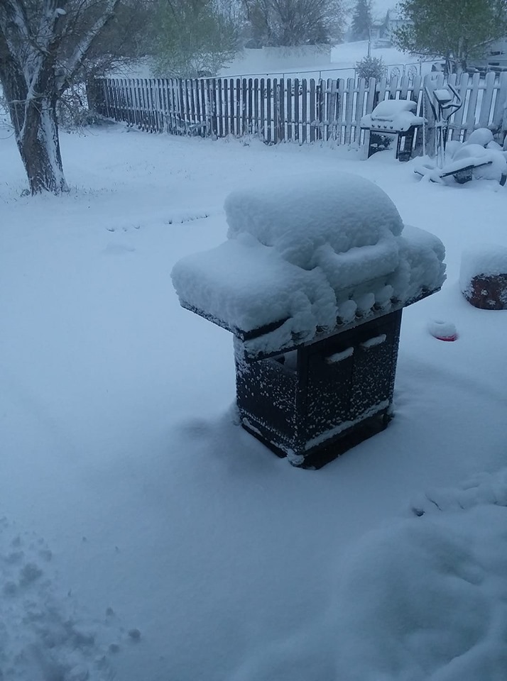 Snow in Wright, WY