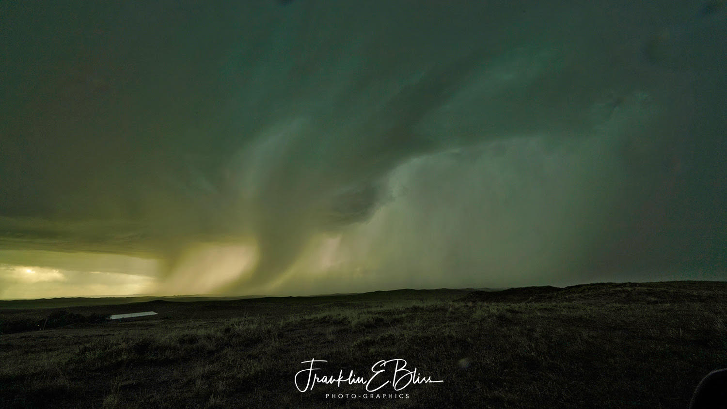 Photo by Frank Bliss of the rain shaft