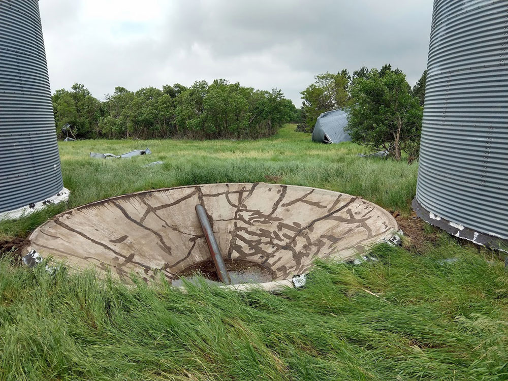 Grain Bin Damage