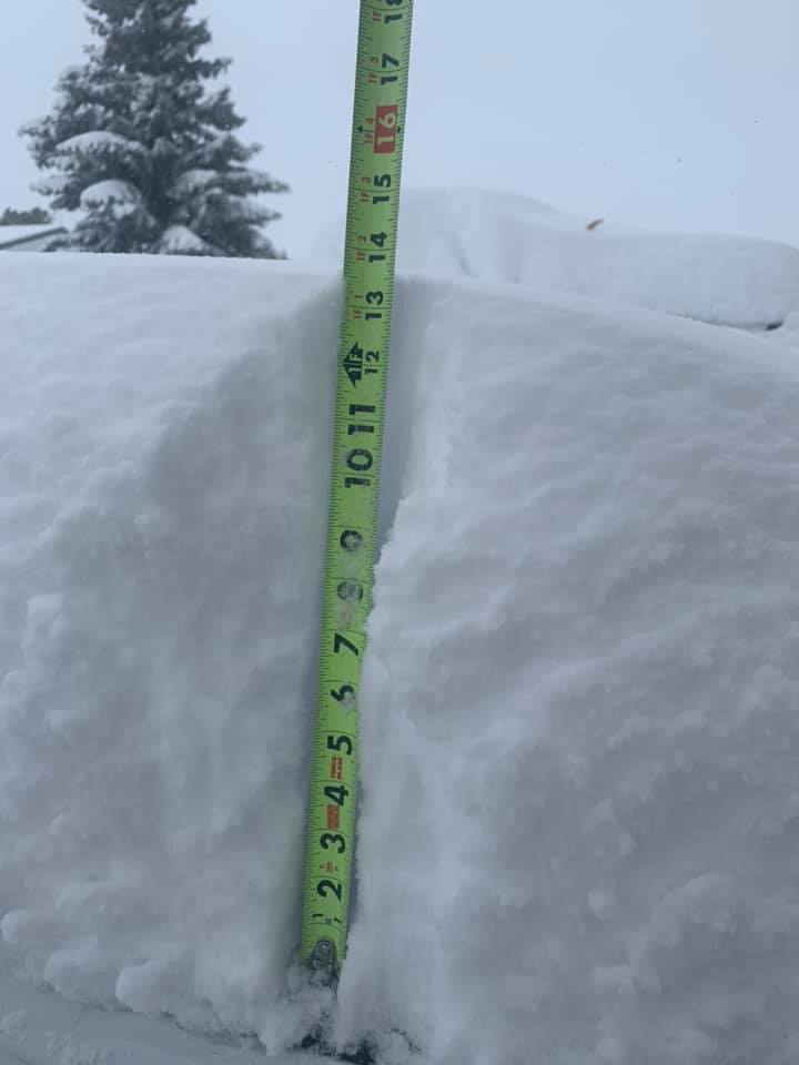 Heavy snow in Gillette