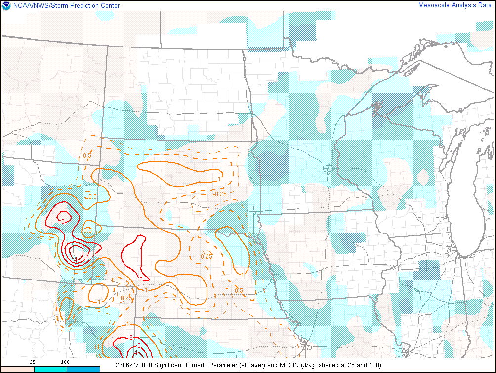 SPC sigtor parameter at 6 pm