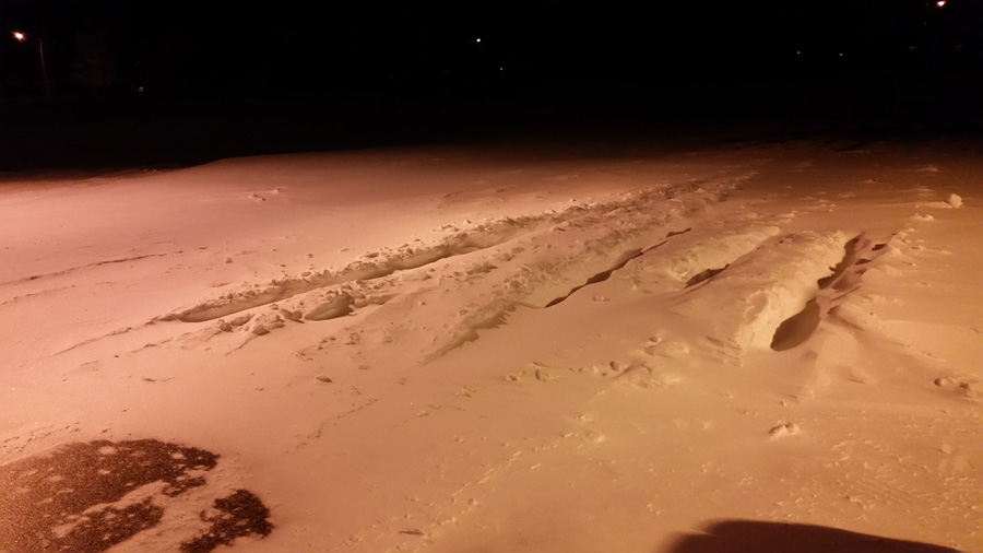 NWS Office Rapid City, SD Parking Lot December 16, 2015 around 600 AM