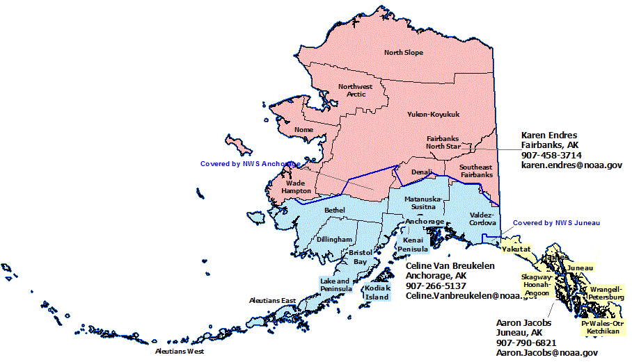 alaska hydrologic contacts map
