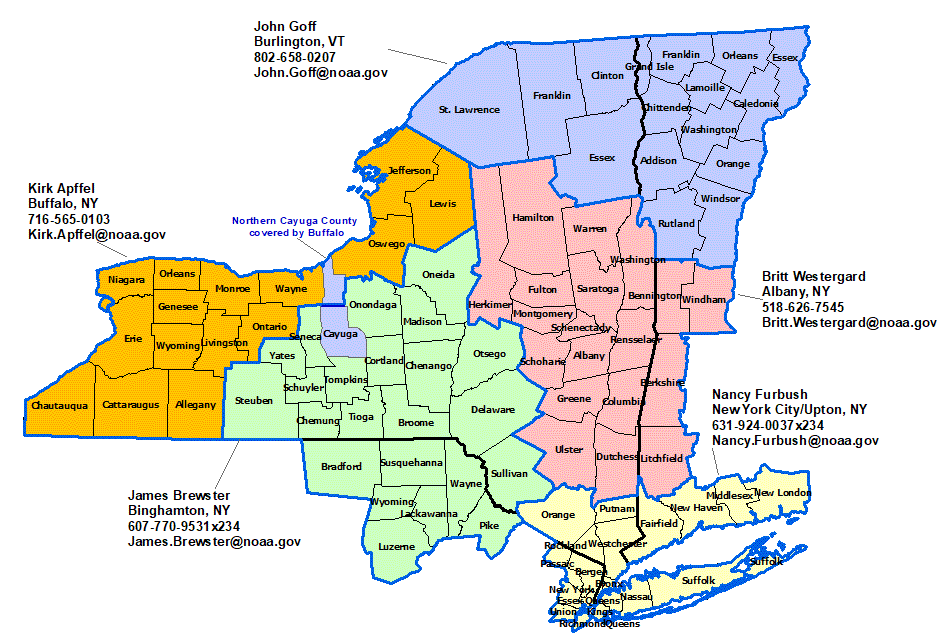 New York hydrologic contact map