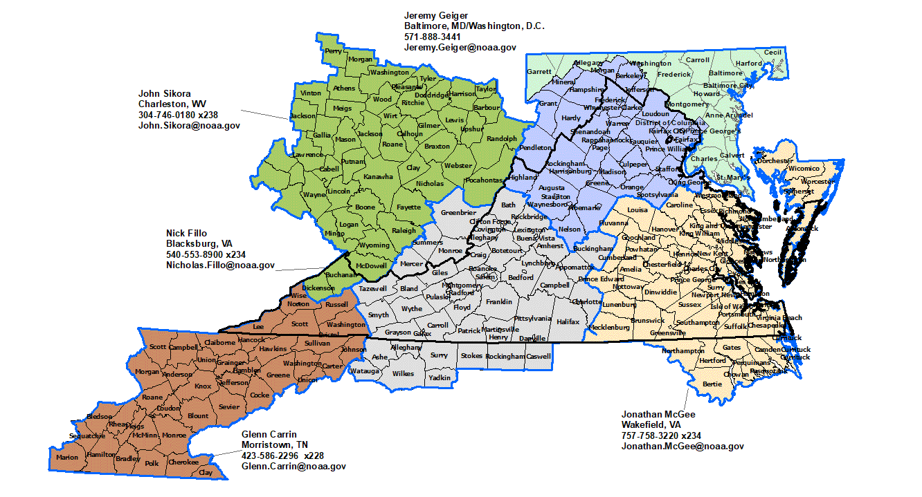 Virginia Hydrologic contacts