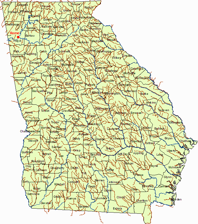 Georgia High Water Mark Signs