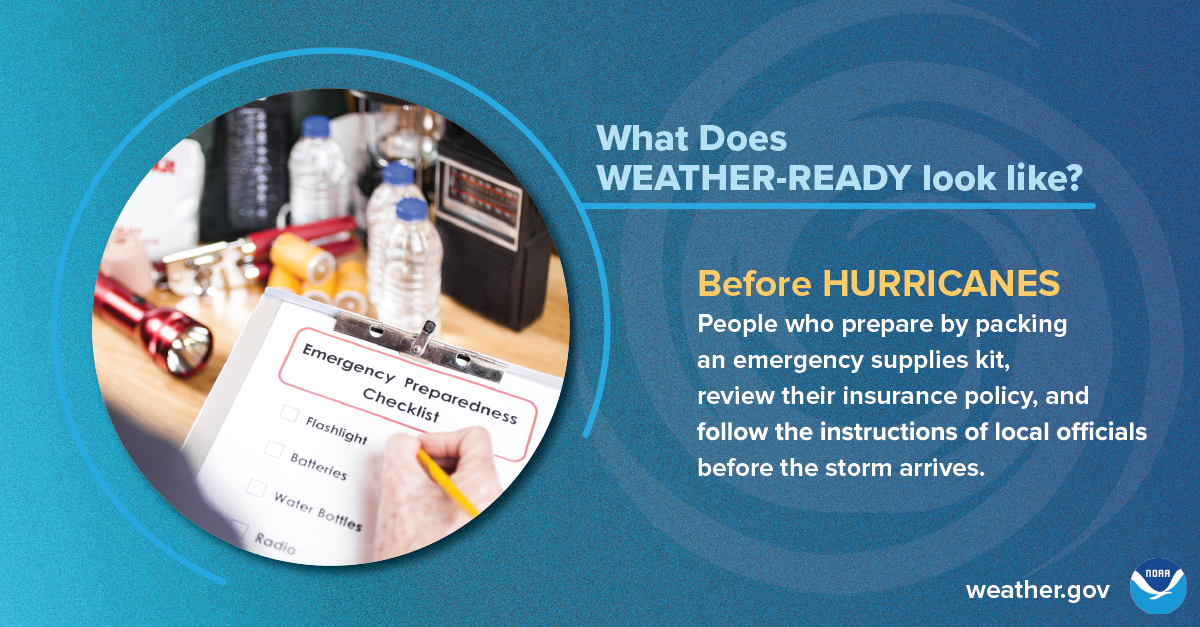 What Weather-Ready Looks Like: Hurricane Supplies