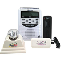 Weather radios and adaptors for Deaf and hard of hearing