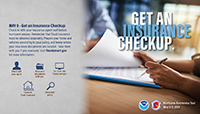 Secure an insurance check-up May 8