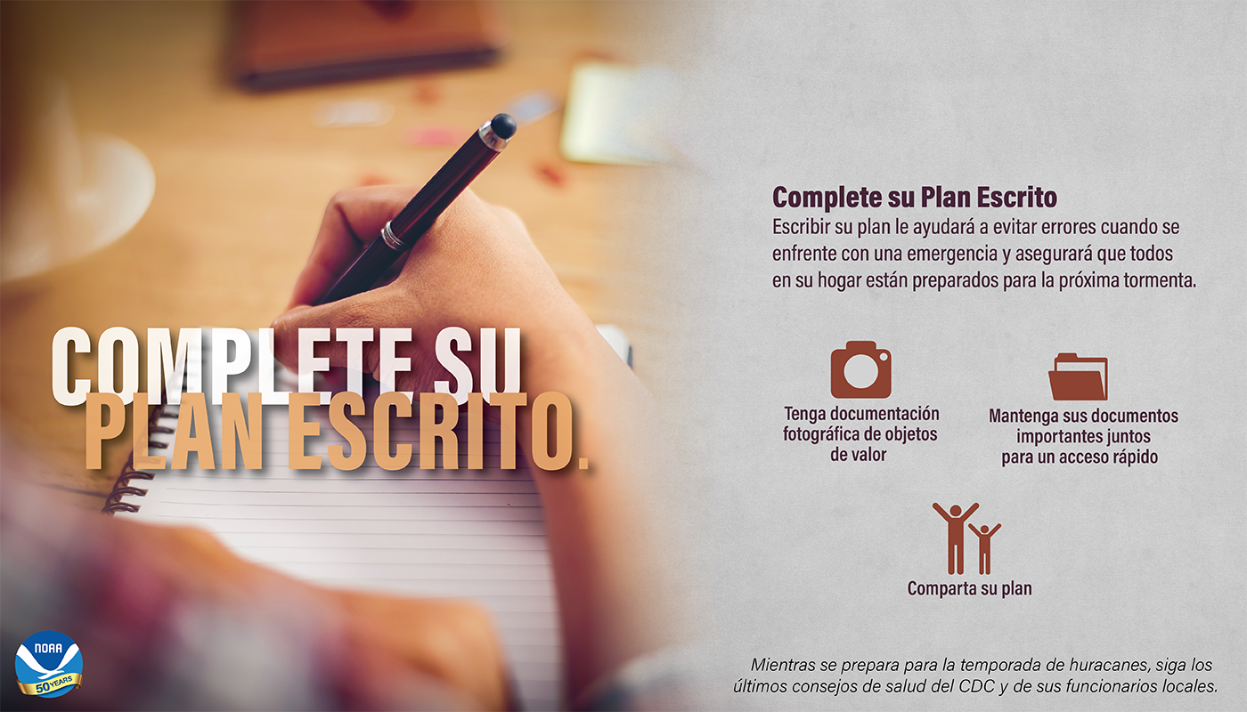 Complete a Written Plan (Spanish version)