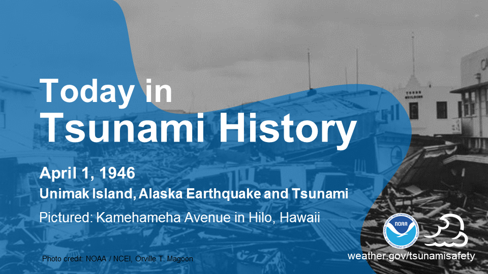 April 1, 1946: Unimak Island, Alaska Earthquake and Tsunami