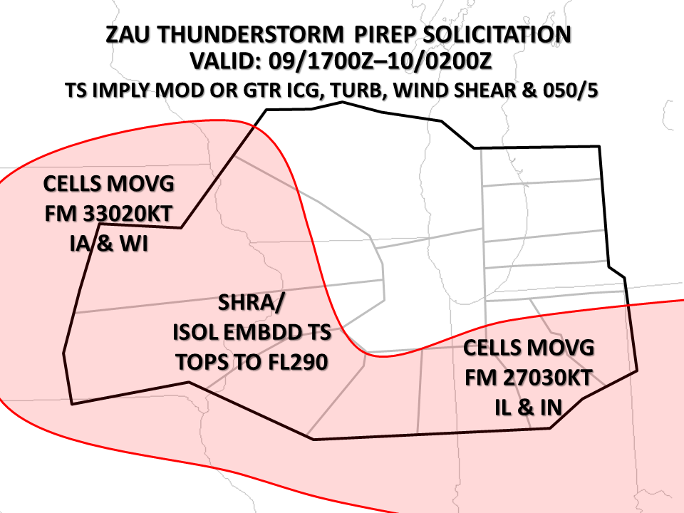 ZAU Thunderstorm Forecast