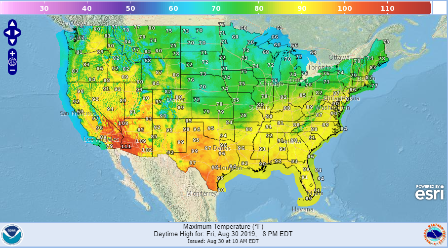 NDFD Graphical Forecast Viewer