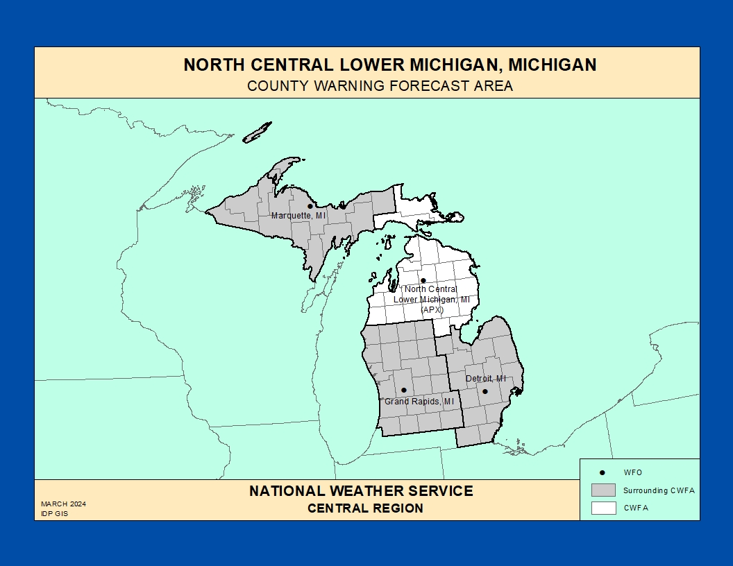 WCMAF, WCMAC Forecast Region, Advisory Map