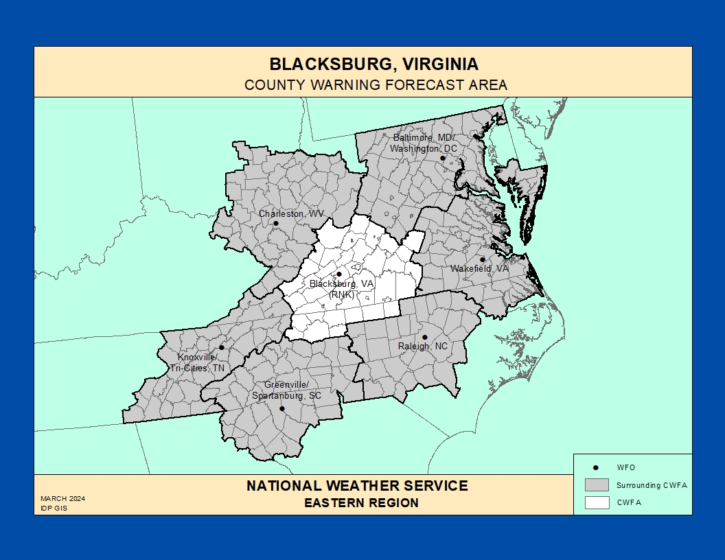 WCMAF, WCMAC Forecast Region, Advisory Map