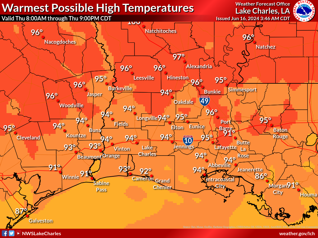 Warmest Possible High Temperature for Day 5