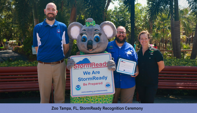 Zoo Tampa, FL StormReady Recognition Ceremony