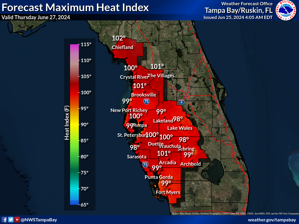 Maximum Heat Index for Day 3